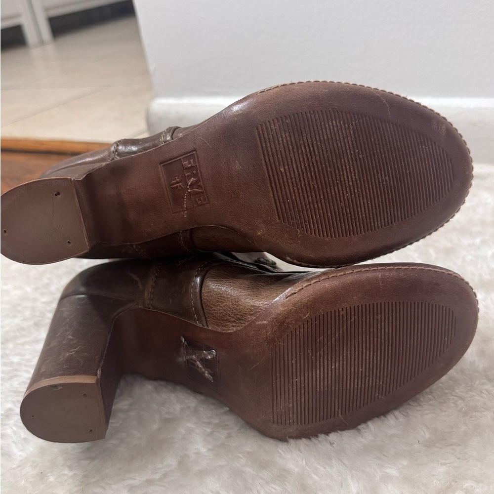 Frye Adrienne Button Boots Rustic Brown Tall Leather Vintage Victorian Sz 10M - Picture 11 of 14